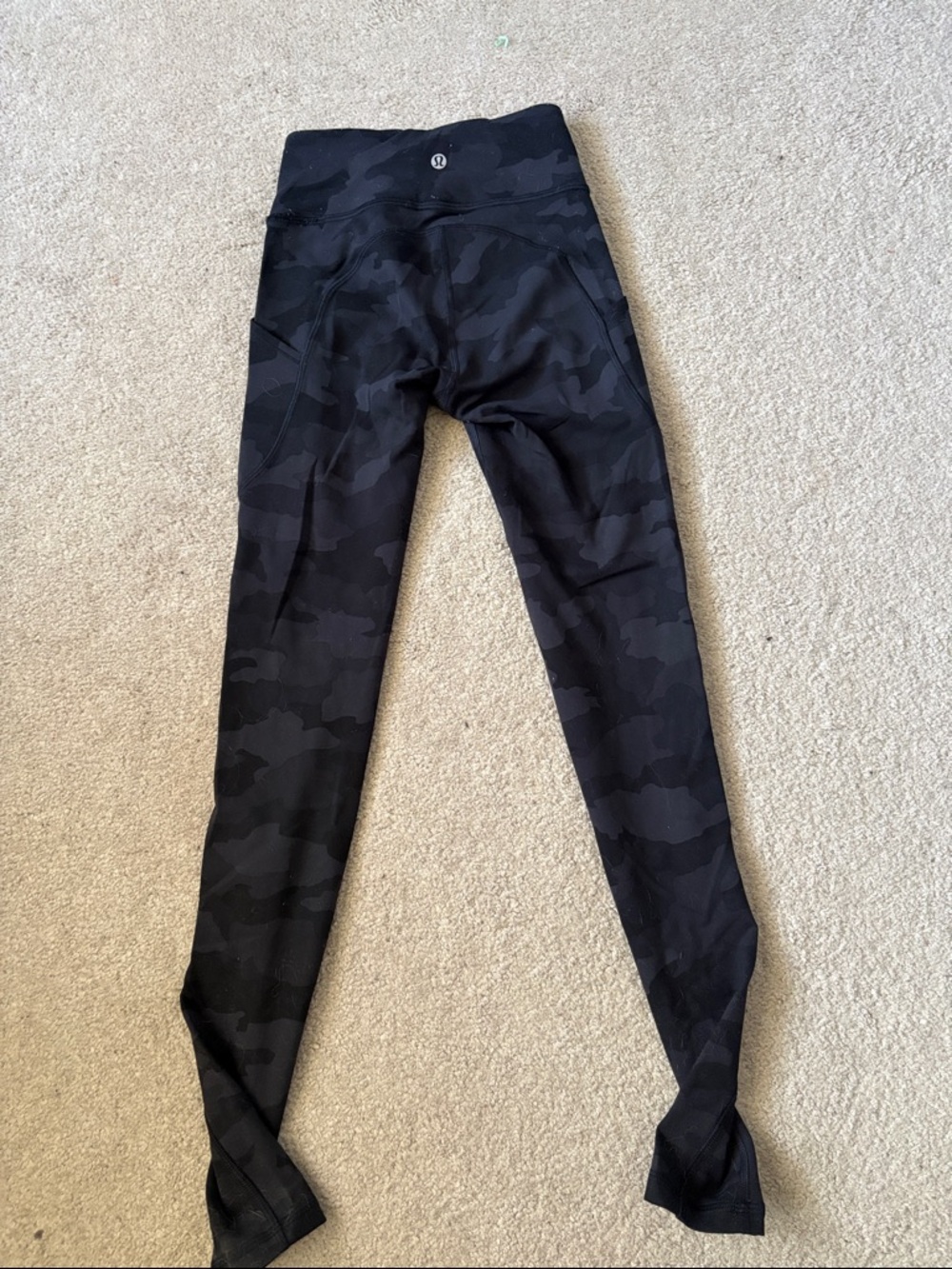 lululemon athletica Black Camo High-Rise Leggings size 2
